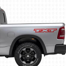 Personalisierte Schriftzüge Rückseiten Vinyl-Aufkleber Set für Dodge Ram_4