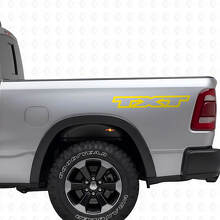 Personalisierte Schriftzüge Rückseiten Vinyl-Aufkleber Set für Dodge Ram_6