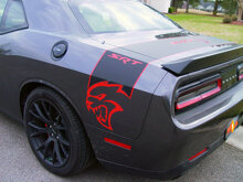 Hellcat-Stil Kofferraumseitenstreifen Vinyl-Aufkleber für Dodge Challenger_3