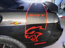 Hellcat-Stil Kofferraumseitenstreifen Vinyl-Aufkleber für Dodge Challenger_4