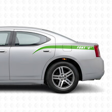 Individuelle Stinger-Stil Streifen Seiten Vinyl Aufkleber für Dodge Charger 2006-2010_3