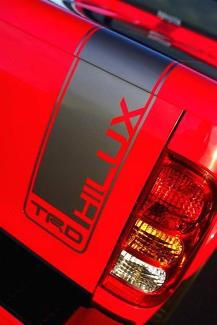 Hilux Toyota Racing Development TRD Heckklappenstreifen Grafikaufkleber
