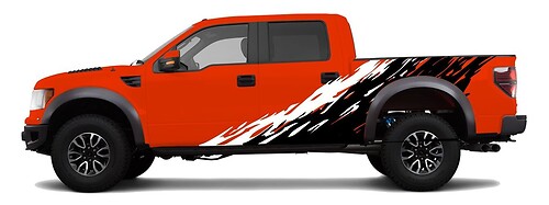 F-150 FORD RAPTOR MUD SLATTER DECAL GRAPHICS STICKERS Vinyl Decal Graphic 2 Colors