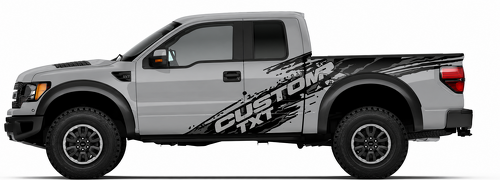 CUSTOM TXT Schlamm Spritzer Grafik Seiten Vinyl Aufkleber Sticker für Ford F-150