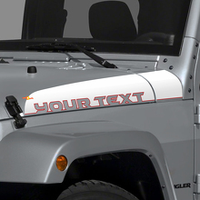 Beschriftungsstreifen Motorhaube Vinylaufkleber für Jeep Wrangler JK Unlimited_2