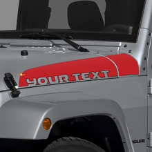Beschriftungsstreifen Motorhaube Vinylaufkleber für Jeep Wrangler JK Unlimited_3