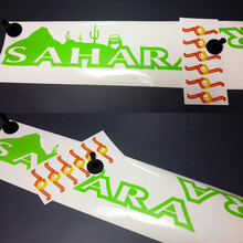 Paar Motorhaube Sahara Vinyl Aufkleber Aufkleber für WRANGLER RUBICON SAHARA JK CJ TJ YJ 2