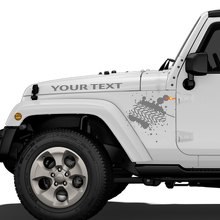 Mud Tire Tracks Jeep Vinyl Aufkleber Motorhaube Rubicon Renegade Aufkleber Auto LKW Fahrzeug Kit_2
