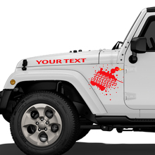 Mud Tire Tracks Jeep Vinyl Aufkleber Motorhaube Rubicon Renegade Aufkleber Auto LKW Fahrzeug Kit_3