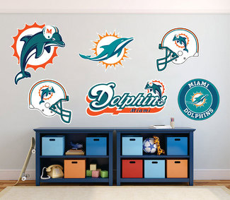 Miami Dolphins National Football League (NFL) Fan-Wand-Fahrzeug-Notizbuch usw. Aufkleber