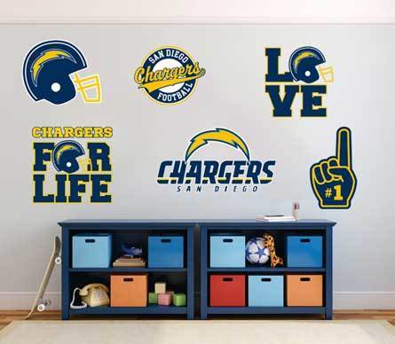 Die Los Angeles Chargers Team National Football League (NFL) Fan Wand Fahrzeug Notizbuch usw. Aufkleber Aufkleber