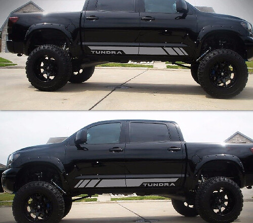 Aufkleber Vinyl Aufkleber Seitenstreifen Body Kit für Toyota Tundra Rücklicht Stoßstange Motorhaube