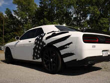 Aufkleber mit US-Flagge im Used-Look, passend für Musclecar Musclecarmodel Dodge Charger Chevy Camaro
_2