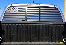 Individuelles Amerikanische Flagge Heckscheiben-Vinylaufkleber für LKW oder SUV_2