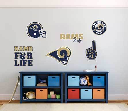 Die Los Angeles Rams NFL Fan Vinylaufkleber für Auto & Wand