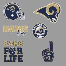 Die Los Angeles Rams NFL Fan Vinylaufkleber für Auto & Wand 2