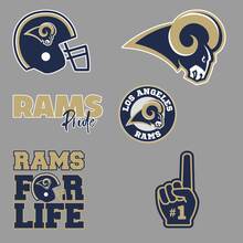 The Los Angeles Rams Professional American Football Team National Football League (NFL) Fan Wand Fahrzeug Notizbuch usw. Aufkleber Aufkleber 2