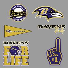 Die Baltimore Ravens Professional American Football Team National Football League (NFL) Fan Wand Fahrzeug Notizbuch usw. Aufkleber Aufkleber 2