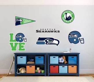 Die Seattle Seahawks Professional American Football Team National Football League (NFL) Fan Wand Fahrzeug Notizbuch usw. Aufkleber Aufkleber