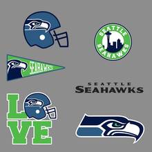 Die Seattle Seahawks Professional American Football Team National Football League (NFL) Fan Wand Fahrzeug Notizbuch usw. Aufkleber Aufkleber 2