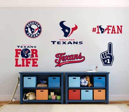 Die Houston Texans NFL Fan Vinyl Aufkleber für Auto & Wand