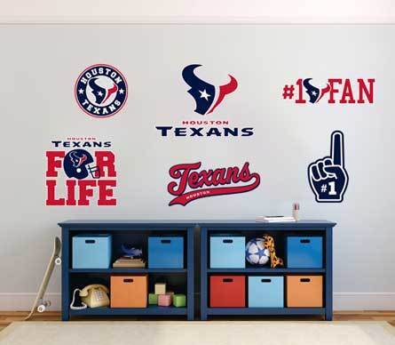 Die Houston Texans Professional American Football Team National Football League (NFL) Fan Wand Fahrzeug Notizbuch usw. Aufkleber Aufkleber