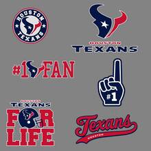 Die Houston Texans Professional American Football Team National Football League (NFL) Fan Wand Fahrzeug Notizbuch usw. Aufkleber Aufkleber 2