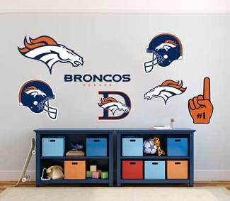 Denver Broncos Professional American Football Team National Football League (NFL) Fanwand, Fahrzeug, Notizbuch usw. Aufkleber
