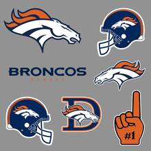 Denver Broncos Professional American Football Team National Football League (NFL) Fanwand, Fahrzeug, Notizbuch usw. Aufkleber 2