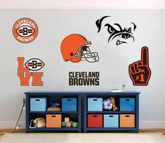 Cleveland Browns American Football Team National Football League (NFL) Fanwand, Fahrzeug, Notizbuch usw. Aufkleber