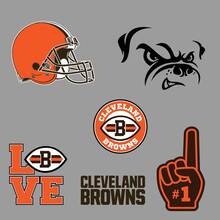 Cleveland Browns American Football Team National Football League (NFL) Fanwand, Fahrzeug, Notizbuch usw. Aufkleber 2