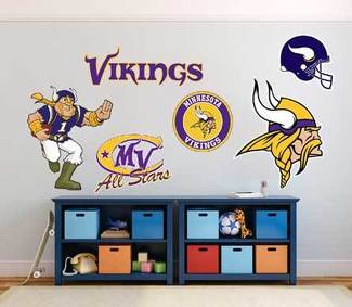 Minnesota Vikings American Football Team National Football League (NFL) Fanwand, Fahrzeug, Notizbuch usw. Aufkleber