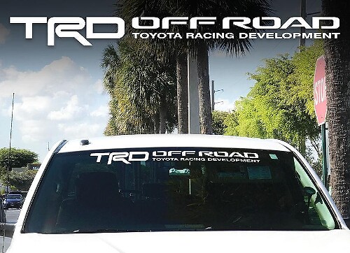 TRD Off Road Windschutzscheiben-Banner Vinyl-Aufkleber für Toyota Fahrzeuge