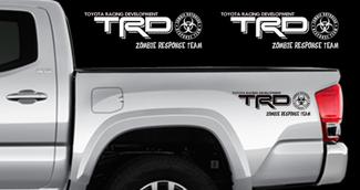 TRD ZOMBIE RESPONSE TEAM Aufkleber Toyota Tacoma Tundra Truck Vinyl Aufkleber X2