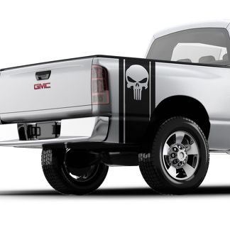 Punisher Skull Pickup Truck Bed Band Passend für alle GMC, FORD, RAM, Chevrolet Truck