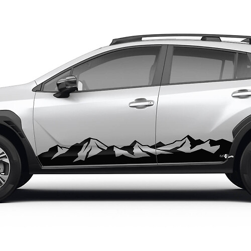 Mountain Style Schweller Vinyl-Aufkleber-Set für Subaru Crosstrek
