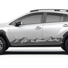 Mountain Style Schweller Vinyl-Aufkleber-Set für Subaru Crosstrek_3