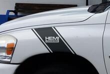Dodge Ram HEMI Powered Hash Vinyl-Aufkleber, 2 Streifen, LKW-Grafik-Set
 2