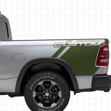 Individuelles Beschriftungs-Set aus Vinyl-Aufklebern für den Betttisch des Dodge Ram Trucks_3