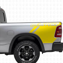 Individuelles Beschriftungs-Set aus Vinyl-Aufklebern für den Betttisch des Dodge Ram Trucks_6