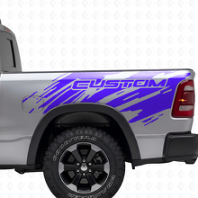 Splash Grunge Stil Seitenwand Vinyl-Aufkleber-Kit für Dodge Ram_2