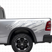 Splash Grunge Stil Seitenwand Vinyl-Aufkleber-Kit für Dodge Ram_5