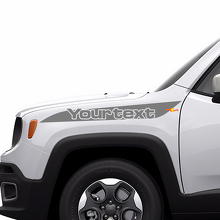 Beschriftungsstreifen Hauben-Seiten Vinyl-Aufkleber Grafik für Jeep Renegade 2
