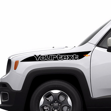 Beschriftungsstreifen Hauben-Seiten Vinyl-Aufkleber Grafik für Jeep Renegade 3