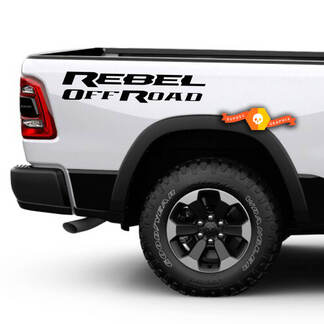 Dodge Ram Rebel Solid Logo Side Flare Truck Vinyl-Aufkleber Grafik Off-Road-Bett-Pickup