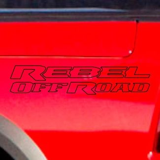 Dodge Ram Rebel Logo Side Flare Truck Vinyl-Aufkleber Grafik Off-Road-Bett-Pickup
