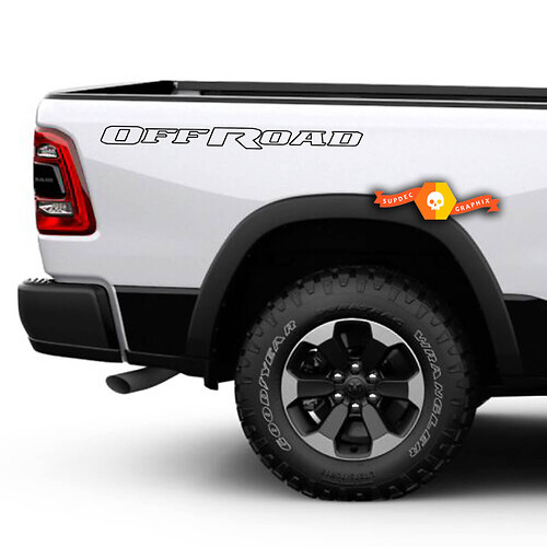 Offroad-Umriss-Schriftzug Bettseiten-Vinylaufkleber für Dodge Ram 1500