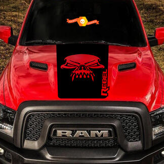Dodge Ram Skull Rebel Hood Logo Truck Vinyl Aufkleber Grafik Pickup SUV