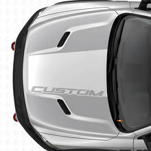 Individuelle breite Haubenstreifen Vinyl-Aufkleber für Dodge Ram 2015–2017_5