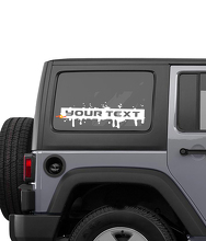 Spritzlack-Stil Schriftzug Streifen Seitenfenster Vinyl-Aufkleber für Jeep Wrangler Rubicon Sahara 2